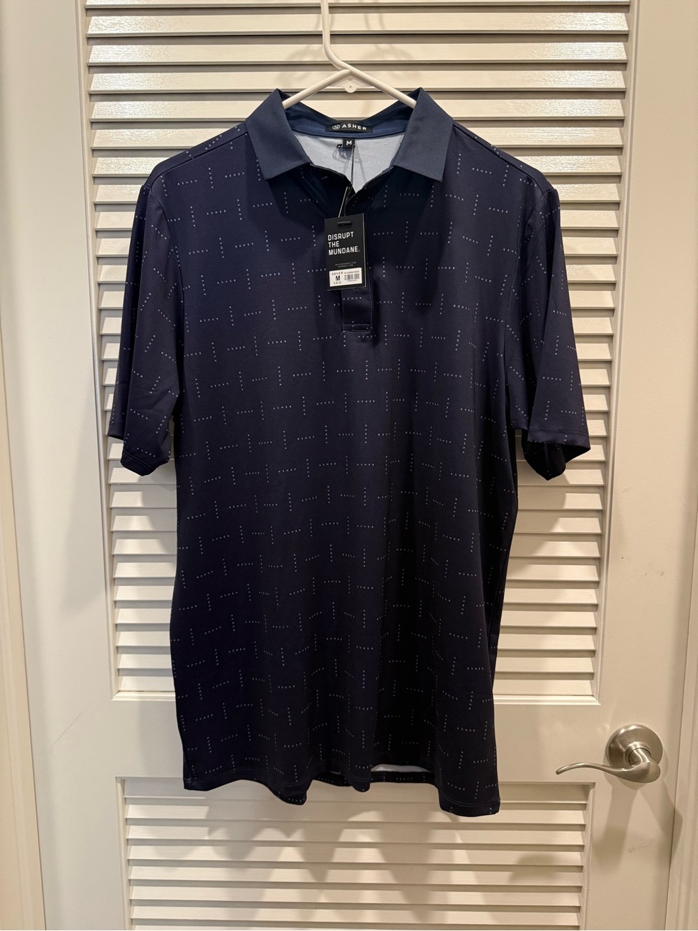 Asher Men’s Golf Polo - Navy - Medium